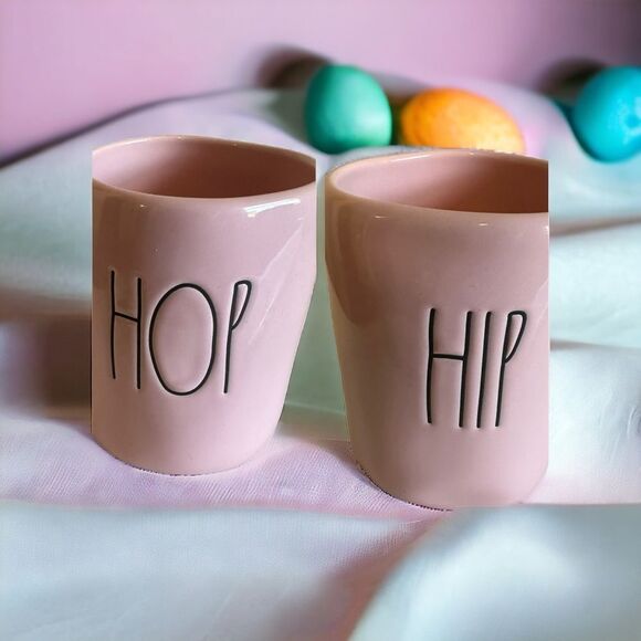 Rae Dunn HIP HOP Pink Inside Easter Mug‎ - Picture 1 of 7